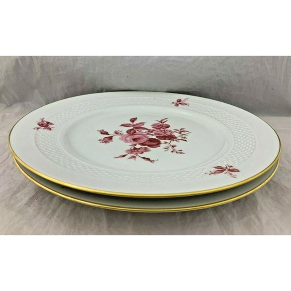 Vintage Hutschenreuther Hohenberg China Serenade Pair Dinner Plates 9.75" - Picture 9 of 9
